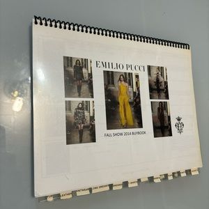 Fall Show 2014 EMILIO PUCCI BUYERS BOOK EXCLUSIVE SPIRAL BINDED LOOK BOOK